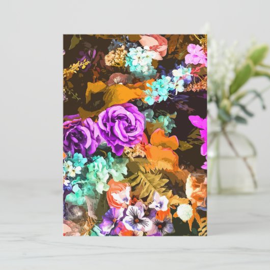 Prachtige details bedankkaart (Staand voorkant)