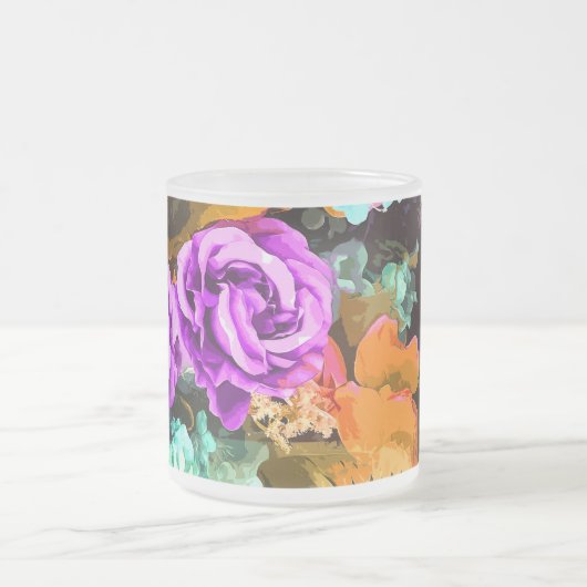 Prachtige details matglas koffiemok (Center)