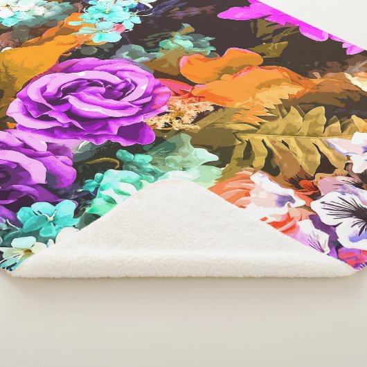 Prachtige details sherpa deken (3/4)