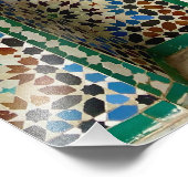 Prachtige deur in Ben Youssef - Marrakech, Marokko Foto Afdruk (Hoek)