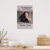 Prachtige Deurposter Glitter Glam Afscheids-Pagean Poster (Keuken)