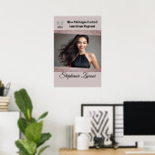 Prachtige Deurposter Glitter Glam Afscheids-Pagean Poster (Thuiskantoor)