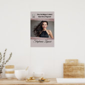 Prachtige Deurposter Glitter Glam Afscheids-Pagean Poster (Keuken)