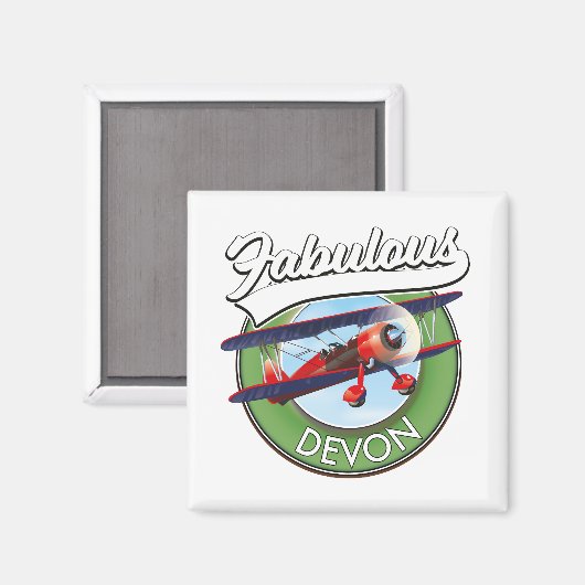 Prachtige Devon-reispleister. Magneet (Voorkant / Achterkant)