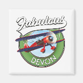 Prachtige Devon-reispleister. Magneet (Voorkant)