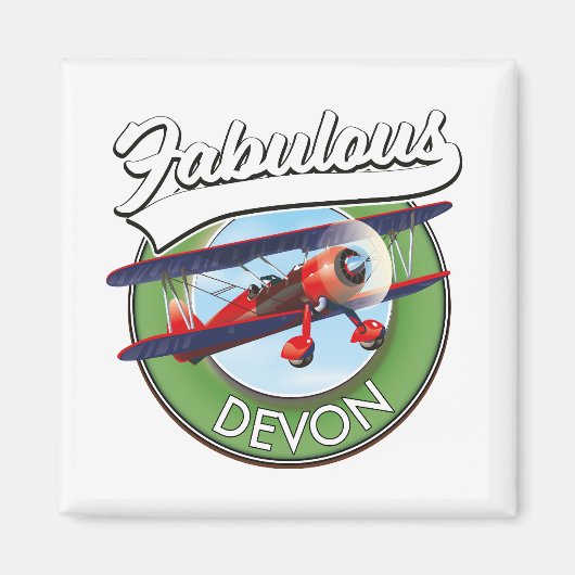 Prachtige Devon-reispleister. Magneet (Voorkant)