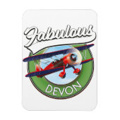 Prachtige Devon-reispleister. Magneet (Verticaal)