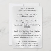 Prachtige diamant, 75e verjaardagsuitnodiging Kaar Kaart (Achterkant)