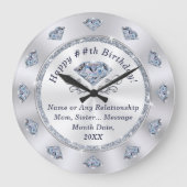 Prachtige, diamanten klok. Verjaardagscadeaus per  Grote Klok (Voorkant)