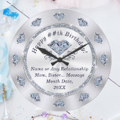 Prachtige, diamanten klok. Verjaardagscadeaus per  Grote Klok