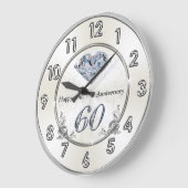 Prachtige Diamond 60th Wedding Jubileum Clocks Grote Klok (Hoek)
