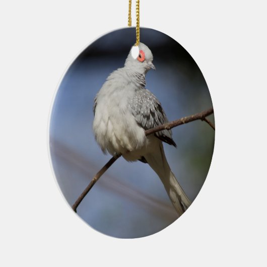 Prachtige Diamond Dove Keramisch Ornament (Rechts)