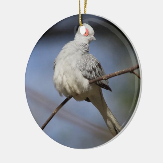 Prachtige Diamond Dove Keramisch Ornament (Links)