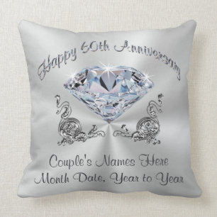 Prachtige Diamond Jubileum Pillow, PERSONALISEERD Kussen