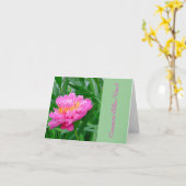 PRACHTIGE DIEPROZE PIOEN, "COMMENTAAR ALLEZ-VOUS?" KAART (Gele Bloem)