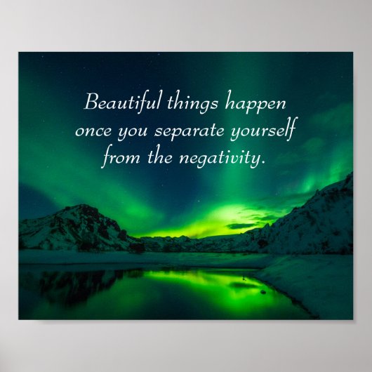 Prachtige Dingen Gebeuren Inspirerende Quote Poster (Voorkant)