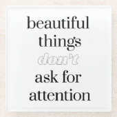 Prachtige Dingen Glass Onderzetter (Voorkant)