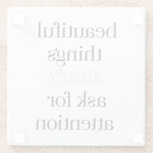 Prachtige Dingen Glass Onderzetter (Achterkant)