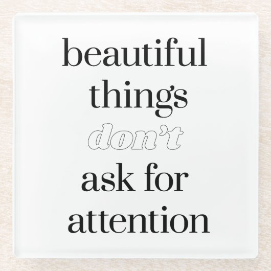 Prachtige Dingen Glass Onderzetter Glazen Onderzetter (Voorkant)