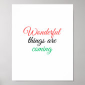 Prachtige dingen komen eraan poster (Voorkant)