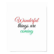 Prachtige dingen komen eraan