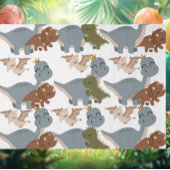 Prachtige dinosaurussen Boho Tissuepapier