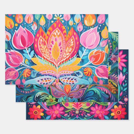 Prachtige Diwali Inpakpapier Vel (Set)