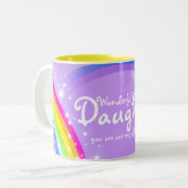 Prachtige dochter regenboog paarse mok (Voorkant links)