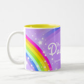 Prachtige dochter regenboog paarse mok (Links)