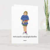 Prachtige Doggone als u mijn valentijn zou zijn! Feestdagen Kaart (Achterkant)