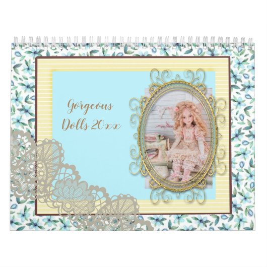 Prachtige Dolls Modern Stylish Elegant Kalender (Hoes)