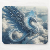 Prachtige draak omringd door wolken muismat (Voorkant)