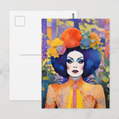 Prachtige Drag Queen Briefkaart (Voorkant / Achterkant)