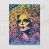 Prachtige Drag Queen Briefkaart (Voorkant)