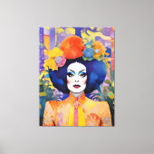 Prachtige Drag Queen Canvas Afdruk (Voorkant)