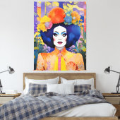 Prachtige Drag Queen Canvas Afdruk (Insitu (Slaapkamer))