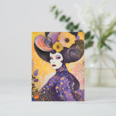 Prachtige Drag Queen Klimt stijl Briefkaart (Staand voorkant)