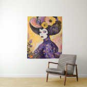 Prachtige Drag Queen Klimt stijl Wandkleed (In situ)