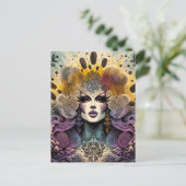 Prachtige Drag Queen vingerafdrukken Briefkaart (Staand voorkant)