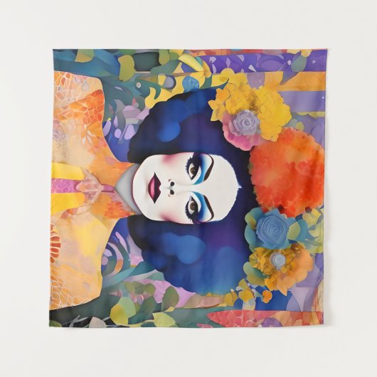 Prachtige Drag Queen Wandkleed (Voorkant (horizontaal))