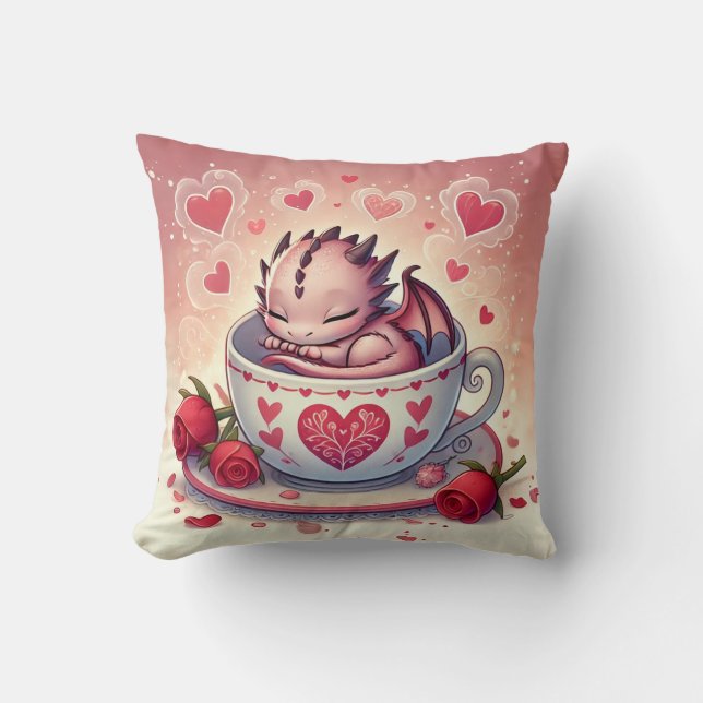 Prachtige Dragon Cup Kussen (Voorkant)