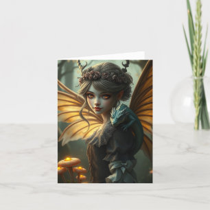 Prachtige Dragon Fairy Portrait Kaart