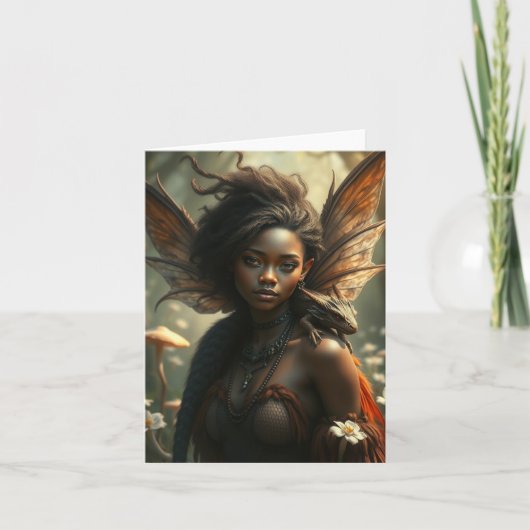 Prachtige Dragon Fairy Portrait Kaart (Voorkant)