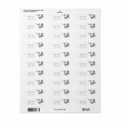 Prachtige Dragonfly en Garden Greenery Address Etiket (Full Sheet)