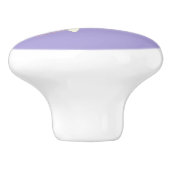 Prachtige Dragonfly op Branch op Paarse Keramische Knop (Zijkant)