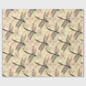 Prachtige  Dragonfly-patrooncadeau Cadeaupapier (Vlak)