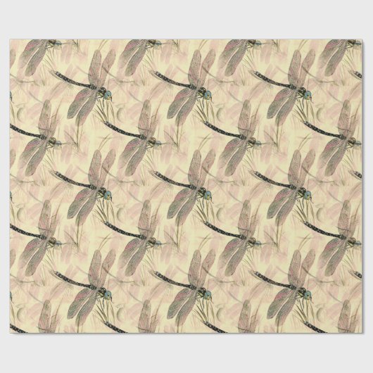 Prachtige Dragonfly-patrooncadeau Cadeaupapier (Vlak)
