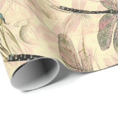 Prachtige  Dragonfly-patrooncadeau Cadeaupapier (Rol Hoek)