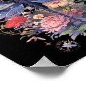 Prachtige Dragonfly Waterverf Art Insect Lover Poster (Hoek)