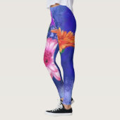 Prachtige drie kleuren-Gerberas - gemanipuleerde k Leggings (Links)